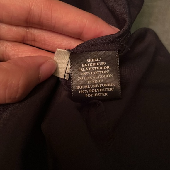 Ann Taylor lace overlay midi skirt in navy - size 14 - Picture 6 of 6